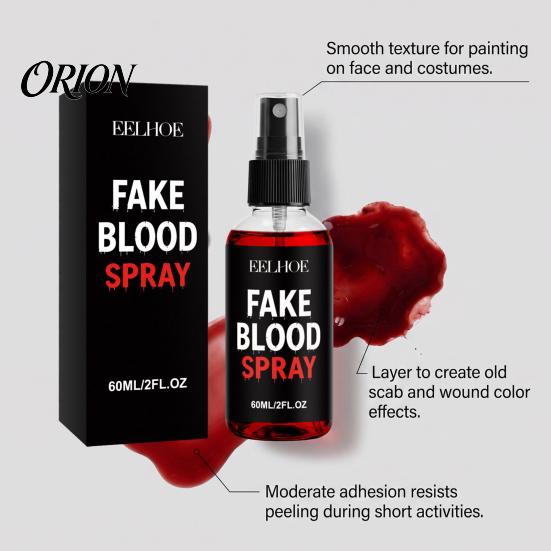 Quick Drying Fake Blood Paste Halloween Blood, Realistic Coagulated Gel/Spray/Paint, Special Professional Cosplay Spray Effect Makeup Prop for Zombie