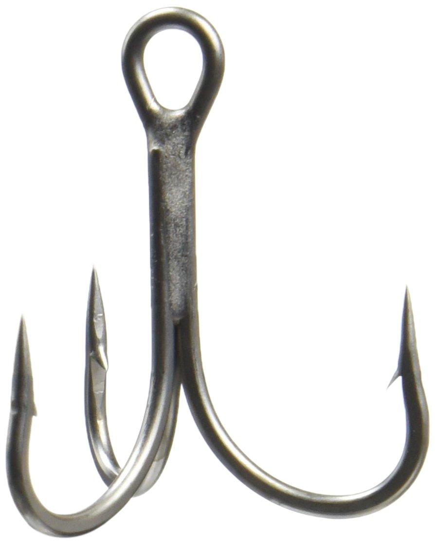 EVERGREEN Triple Hook Treble Magic No. 2 4 Pieces Matte серебряный