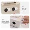 Rectangle Shape Cartoon Tissue Box Big Eyes Decorative Facial Tissue Dispenser Smooth Funny Expression Napkin Container