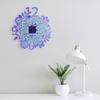 WTEMPO Large Clock Resin Mold Silicone DIY Wall Hanging Decorative Flower Clock Silicone Mold for Arabic Numerals Clock Making Home Decoration Crafts
