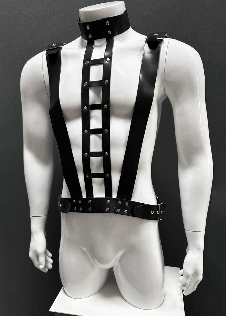 Men' Bodysuit "Ladder" Leder 3002