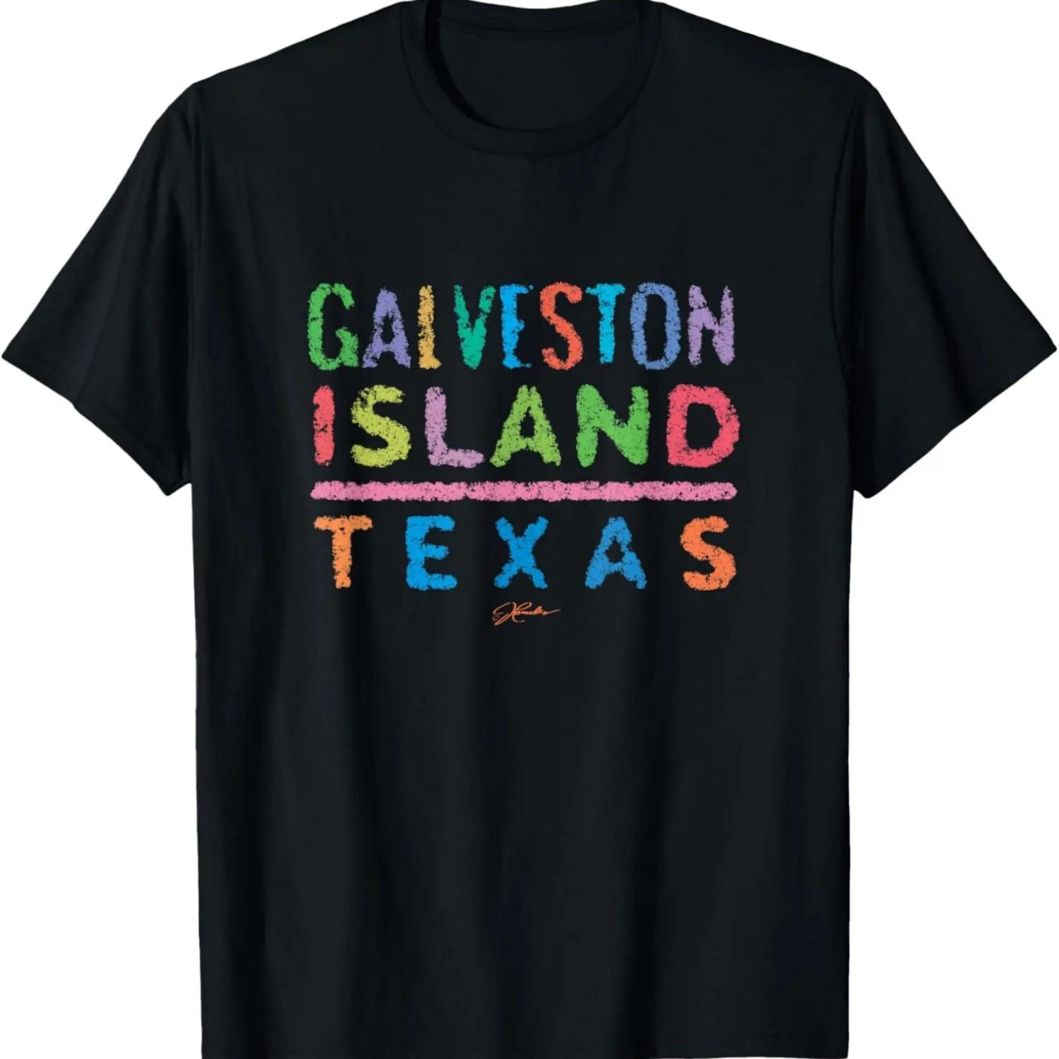 Galveston Island, Texas T-Shirt S чёрный