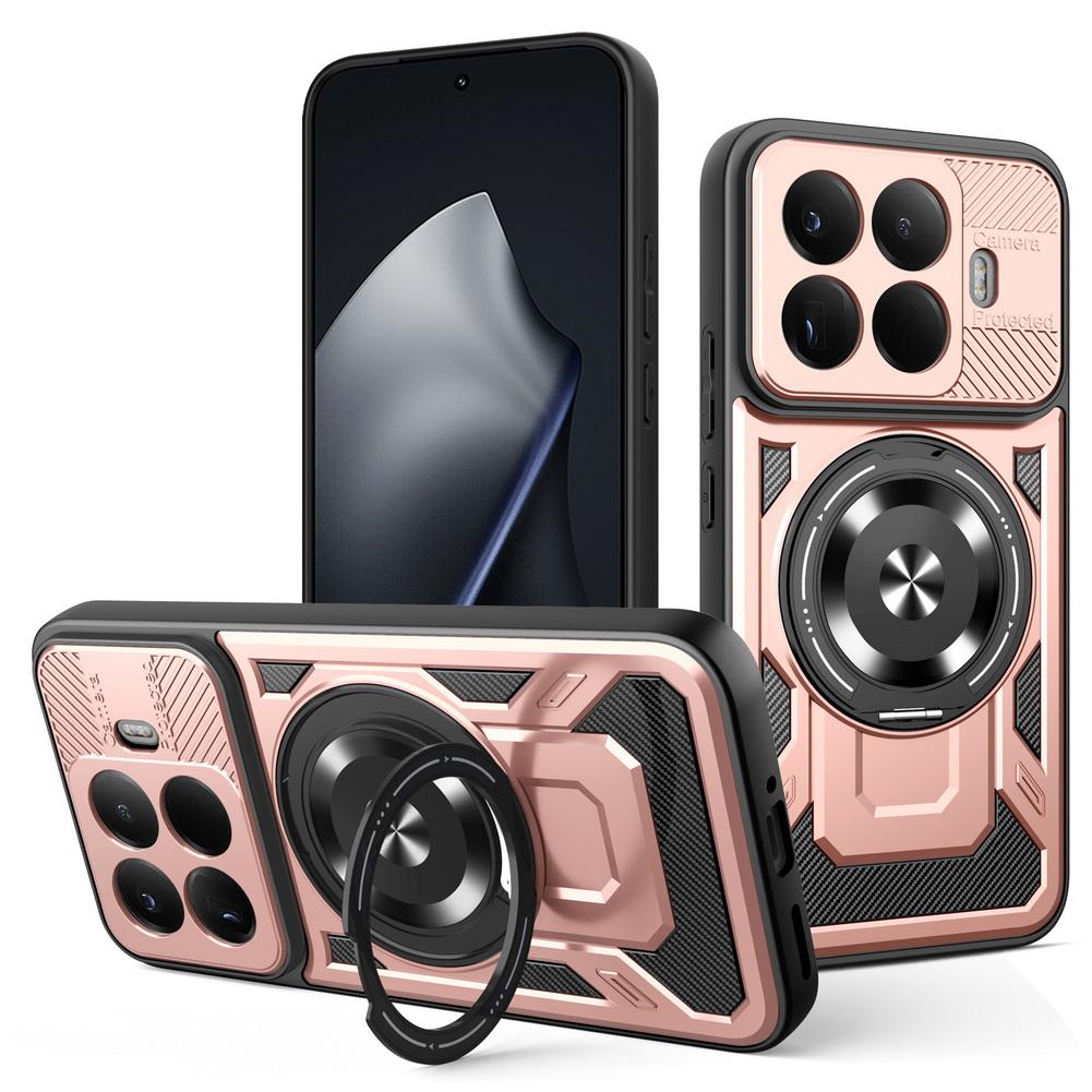 Multi-functional Rotatable Metal Ring holder Magnetic Case for Xiaomi 15T Pro 15t Mi 17 Pro Max 15 Ultra 14T Pro 14 ultra Cover