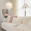 Rabbit Plush Sofa Covers Winter Warm Universal Sofa Towel Non-slip Sofa Mat Thick Sofa Cover Towel Slipcover for Living Room