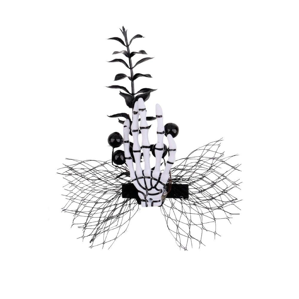Cloth Ghost Claw Hair Clip Harajuku Halloween Headwear Skeleton Hand Hairpin  Children