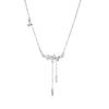 Hwajian Luxury Zircon Butterfly Tassel Necklace for Women - 2024 Elegant Clavicle Chain