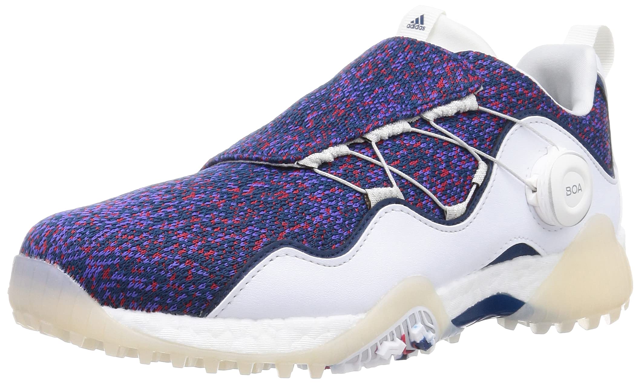 

Adidas Golf Code Chaos Boa 21 Men s Golf Shoes, White/Legend Marine/Scarlet, Size 27.5 cm