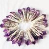 Natural Uruguay Amethyst Backbone Crystal Scepter Wand Single Point Cluster Crystal Wand Home Decoration Mineral Specimen Gift