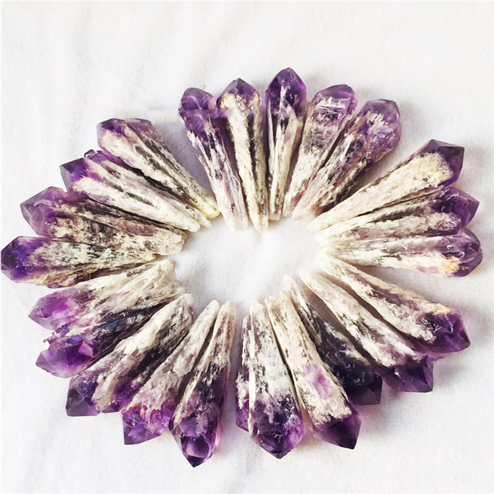 Natural Uruguay Amethyst Backbone Crystal Scepter Wand Single Point Cluster Crystal Wand Home Decoration Mineral Specimen Gift