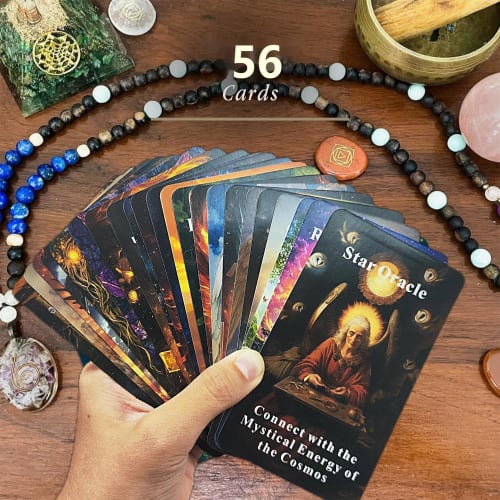 Han Yu Bowen Angels Ancestors Oracle Card Deck, Oracle Tarot Cards Spiritual Guidance Oracle Cards for Beginners, Wisdom from Angels and Ancestors, Or