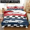3D Duvet Cover Set Cartoon Sports Car Bedding Set Soft Comfortable Breathable Duvet Cover Bedroom Guest Room Decor Quilt Cover