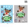 Merry Christmas Window Stickers Santa Claus Elk Snowman Designs For Home 2026 Party Supplies Ornaments Removable Wall Decals
