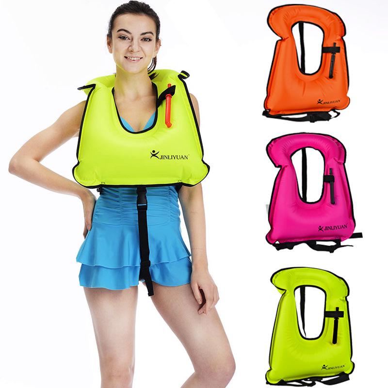Gilet di sicurezza gonfiabile per snorkeling e nuoto