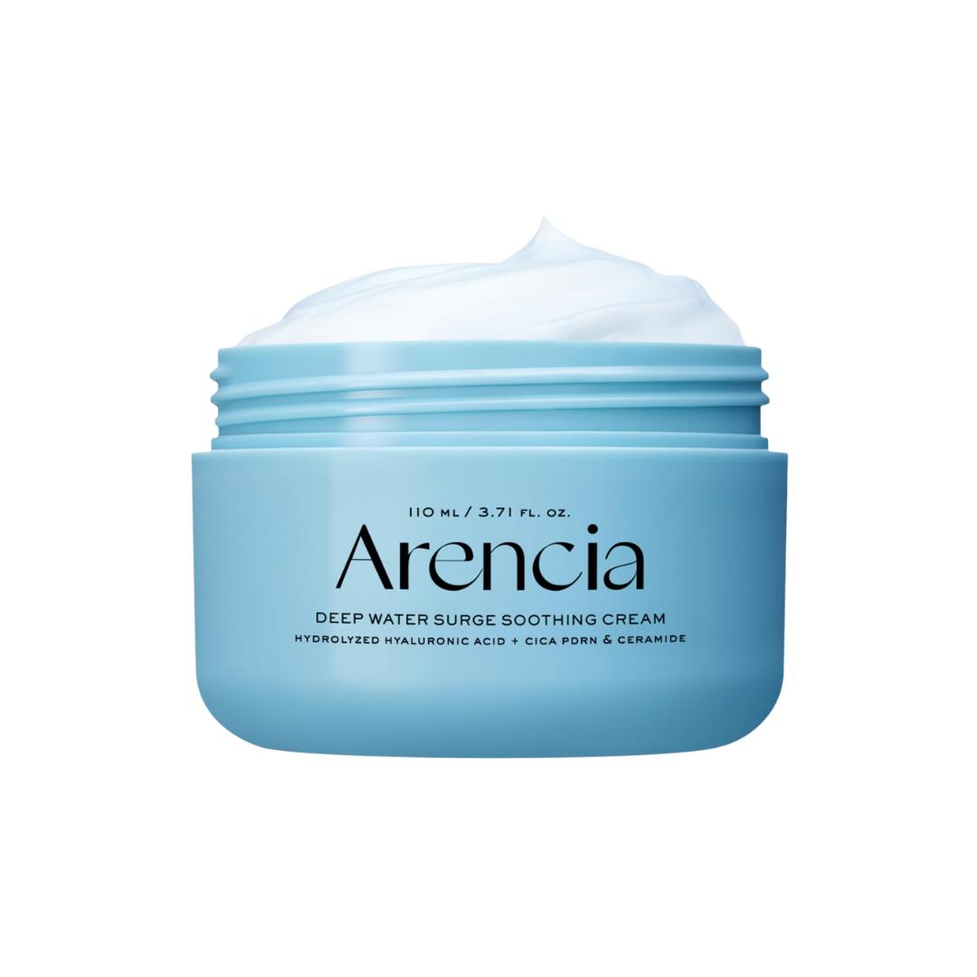 ARENCIA Deep Water Surge Beruhigende Creme Hyaluronsäure Cica PDRN Ceramid Feuchtigkeitscreme 110ml