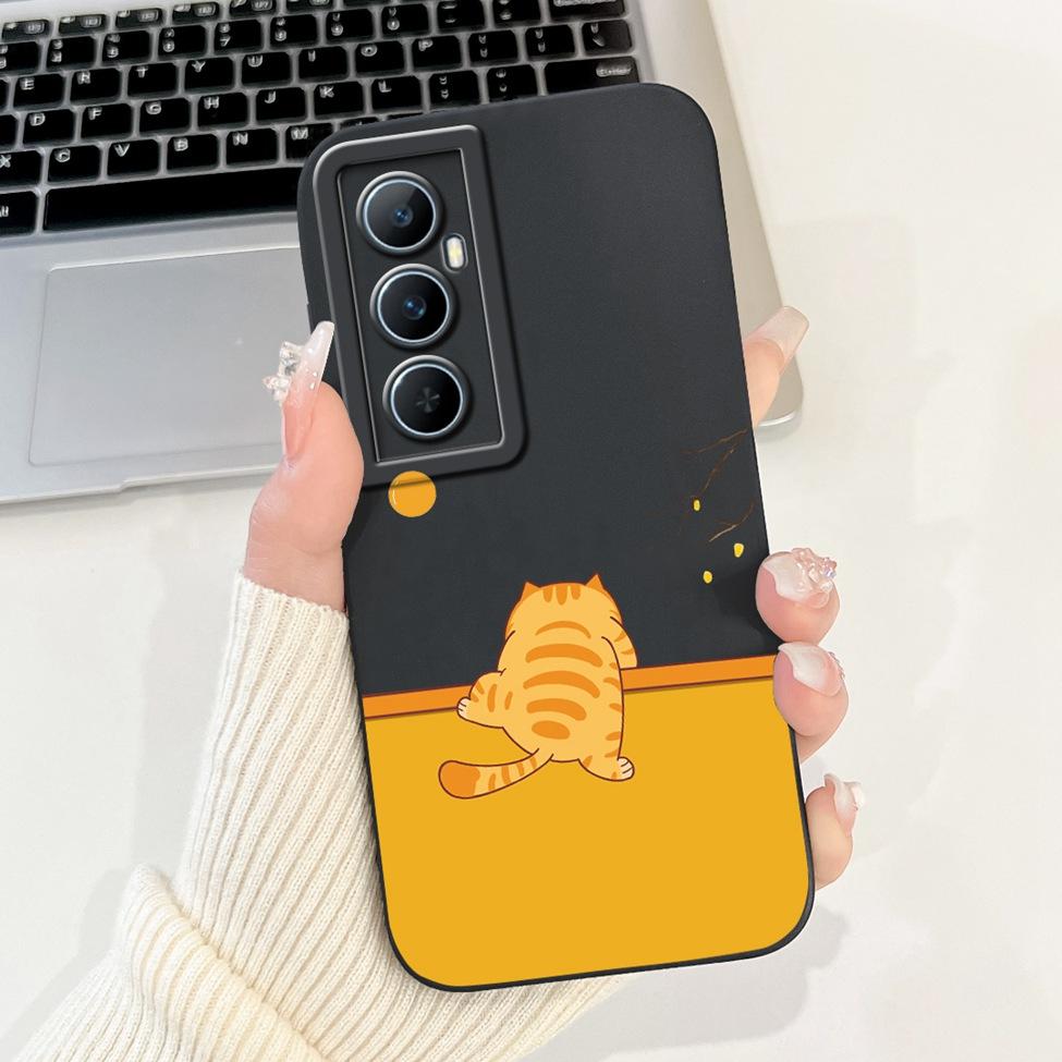 Funda For Realme C65 RMX3910 Back Cover For Realme C65 4G Case Shockproof Luxury Flowers Cute Cartoon Cool Silicone Bumper Coque