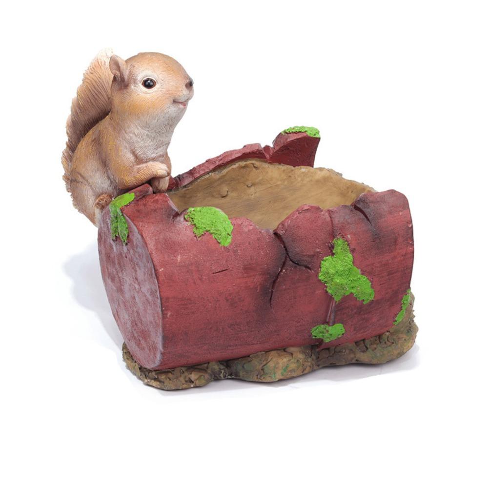 

Cartoon Succulent Planter Pot Cute Animal Vase Crafts Hydroponic Flower Holder Office красный