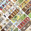 30pcs Cat Life Cardboard DIY Cartoon Retro Bookmarks Ins Creative Material Party Gift for Children Student Party Favors