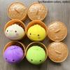 Aesthetic Smiling Bun Figurine: Colorful Maltose Stress Reliever, Realistic Food Ornament, Trendy Adult Hobby Fidget Toy, Gift