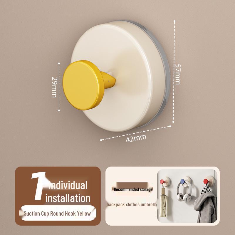 Dopamine No-Drill Suction Cup Hook – Strong Load-Bearing Adhesive for Bathroom and Shower.