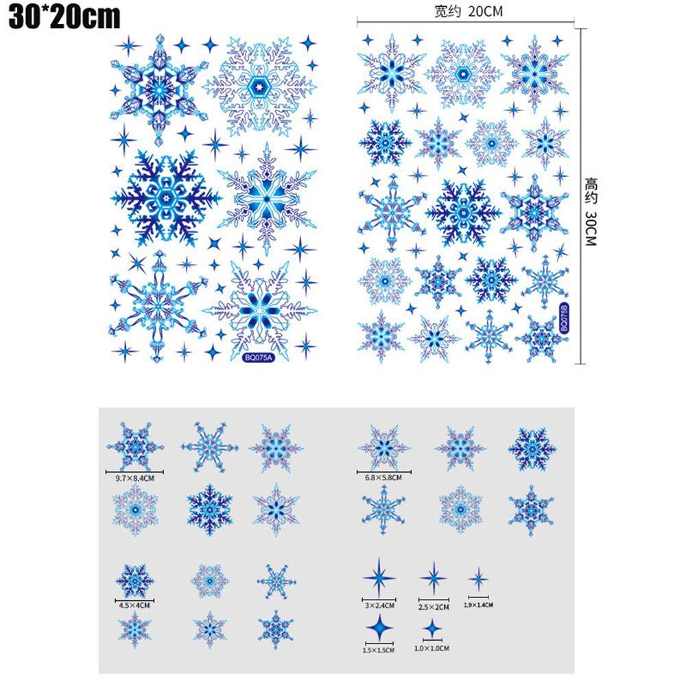 

Festival Decor Glass Window Decoration Electrostatic Elk Snowflake Sticker Christmas Sticker #5