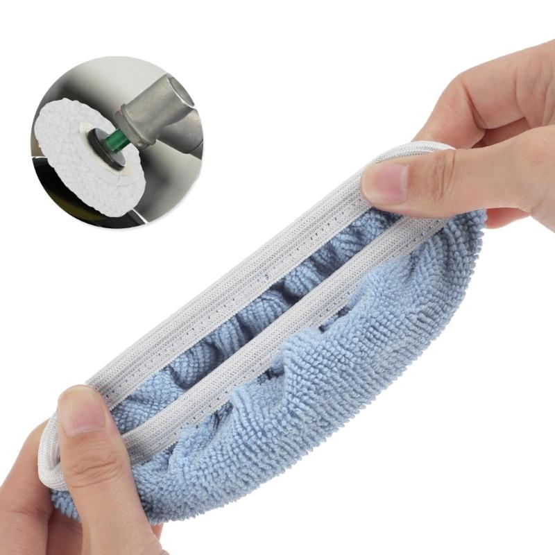 Pack of 10 Car Circular  Buffer Pads Lambskin & Microfiber Bonnet Car Polishing Pad set for Polishing Car & Furniture