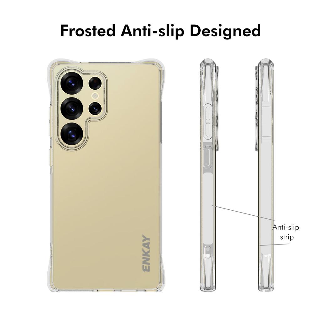 For Samsung Galaxy S25 Ultra Clear Phone Case ENKAY HAT PRINCE Shockproof Anti-Slip TPU Cover