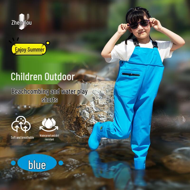 

Kids Waterproof Wading Pants with Integrated Boots 32