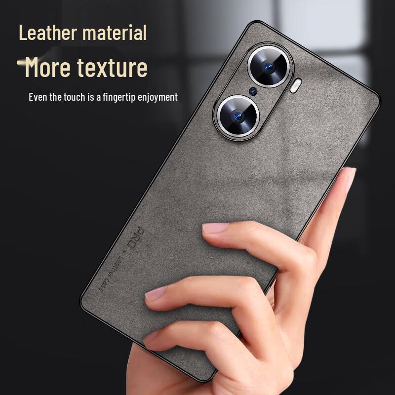 Luxury Lambskin Feel Full Lens Protection Phone Case for Honor 60/60 Pro