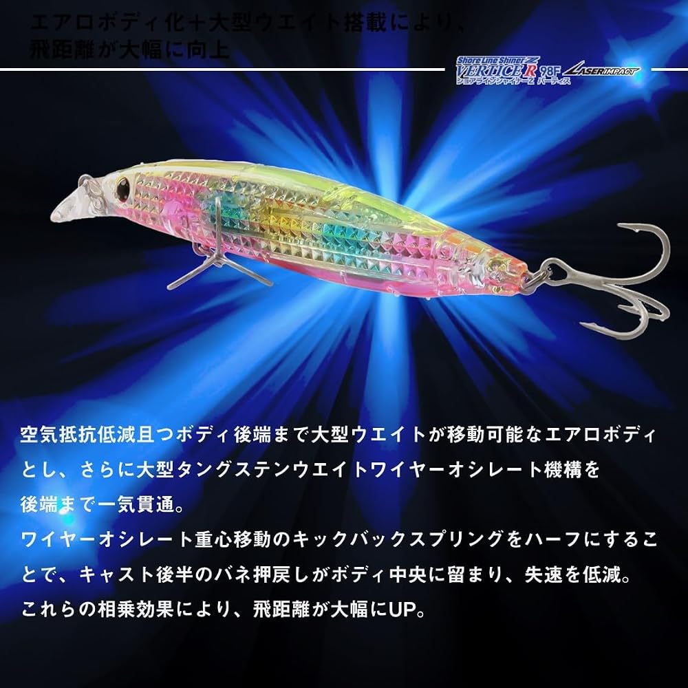 Daiwa Shoreline Shiner Z Bait R98F-LI 98mm Floating Lure Night City