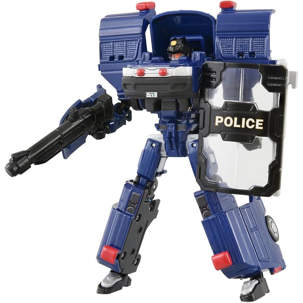 Takara Tomy Tomica Job Lever Police Braver Mobile Unit & Traffic Unit Set Toy Mini Car for Ages 3 and Up