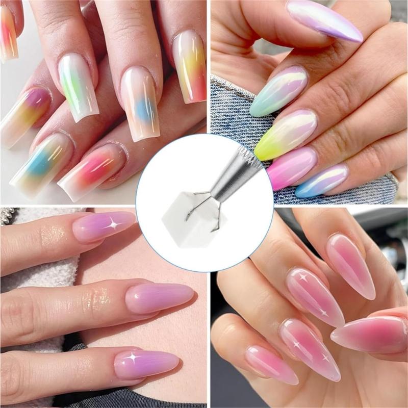 100Pcs Soft Nail Sponges for Omber,Mini Nail Art Sponges,Auras Nails,Omber Nail Brush Gradient Nail Designs Tools
