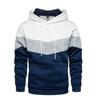 Mens Patchwork Hooded Sweatshirt Hoodie Clothing Casual Loose Streetwear Men's Fashion Fall/Winter Sports Jacket