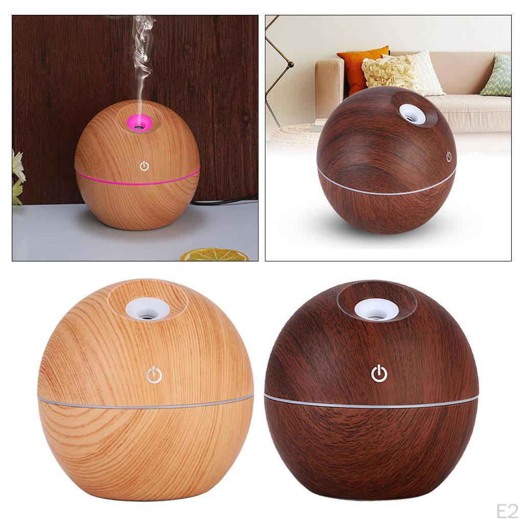 Diffuser 130ml Luftfukter Oljer Rom Treåredekorasjon for Spa og Salong Hjem