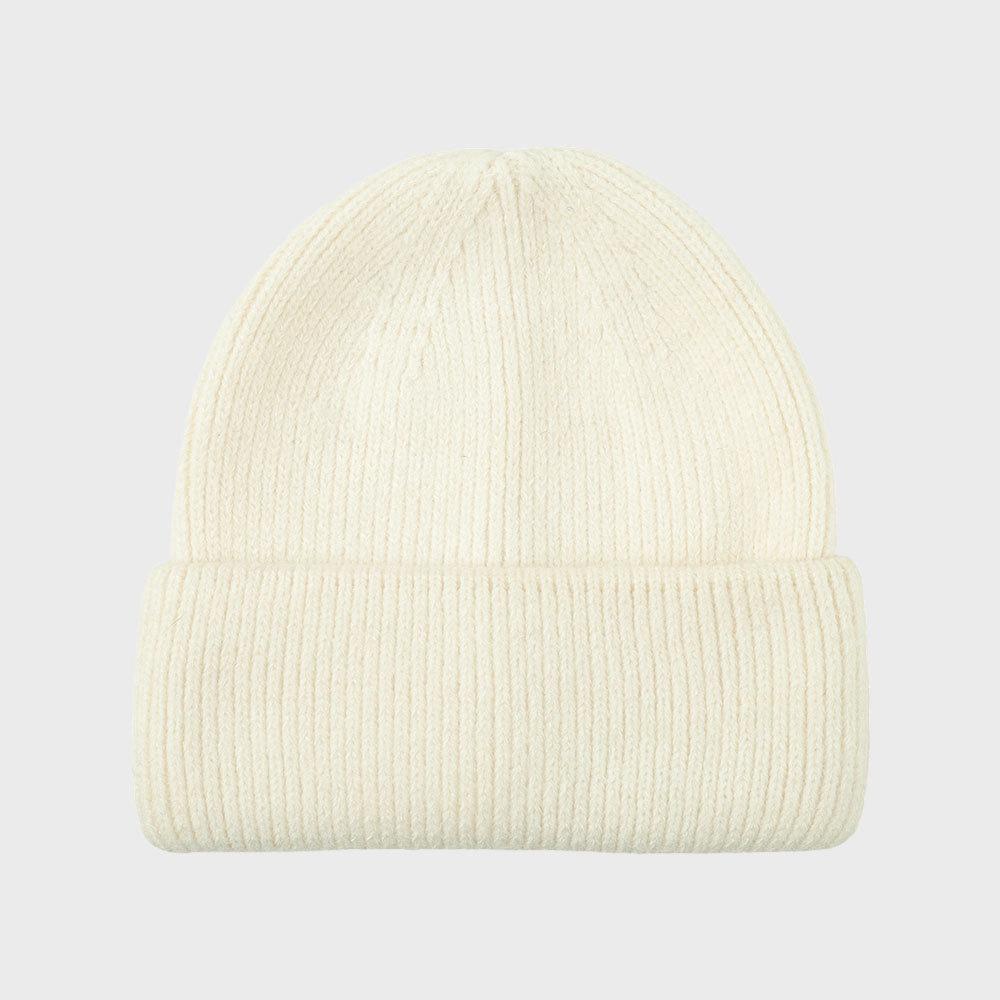 New Autumn and Winter Pure Cashmere Wool Hat for Women Warm Double Sided Thickened Versatile Casual Hat Fashionable Solid Color Knitted Hat