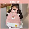 Children Bear Little Backpack Zipper Design Adjustable Shoulder Schoolbag Straps