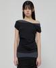 Peulleeoeob 2-Layered Top (Fl-141_Black&Charcoal)