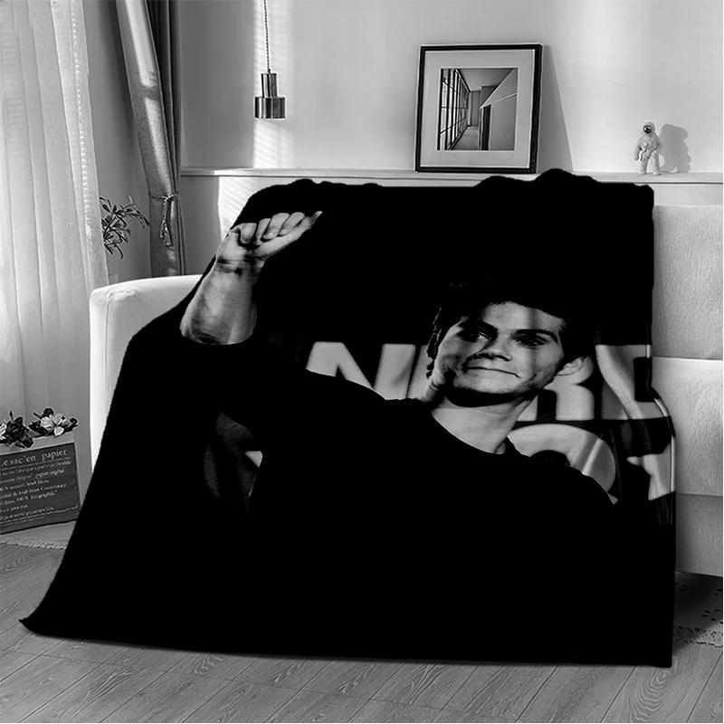

3D Dylan O’Brien DOB Actor Soft Plush Blanket,Flannel Blanket Throw Blanket for Living Room Bedroom Bed Sofa Picnic Cover Gift 75x90cm