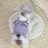 Pet Striped Dress Spring Summer Sleeveless Large Bow Small Dogs Cats Dress Breathable Pet Costume Outfit Apparel