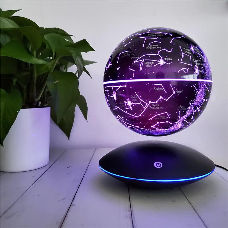 LED World Map Magnetic Levitation Floating Globe Lamp Lighting Decoration Terrestrial Globe Antigravity Magic Ball Night Lights
