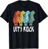 Lets Rock Electric Guitar Music Lover Band Guitarist Retro Women Men TShirt Summer Oversized Tshirt Fashion Causal T Shirt Tee
