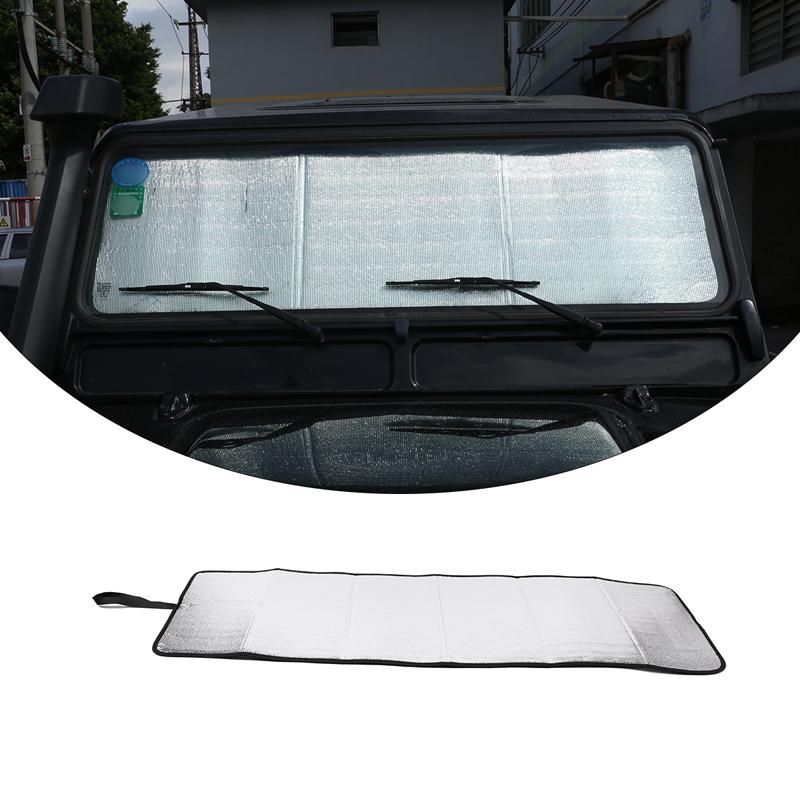 For Land Rover Defender 90 110 130 2004–2018 Car Front Windshield Sunshade UV Protection Foldable Shade Sun Protector Cover