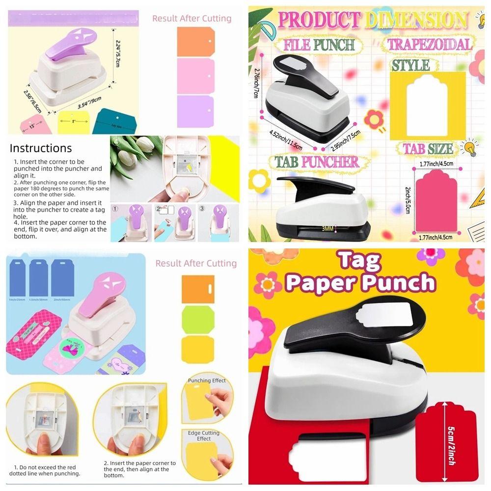 Precision Paper Hole Puncher Extra Large Corner Cutter Gift Tag Maker  School Office