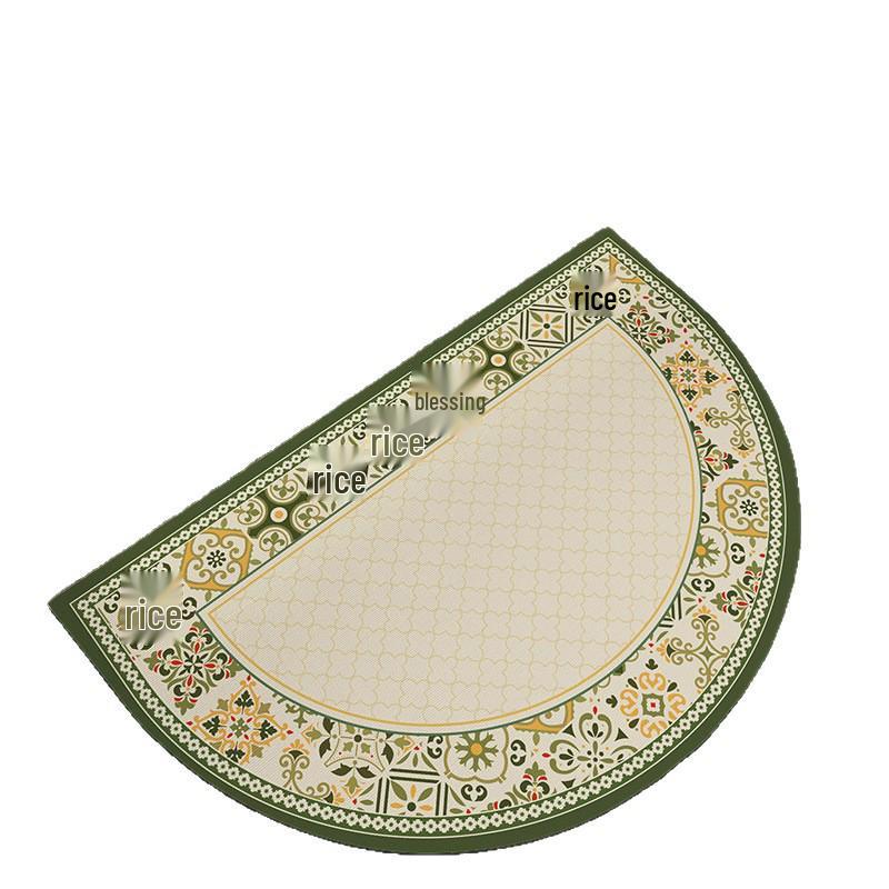 American Style Semicircle Quick-Dry Diatomaceous Earth Non-Slip Bathroom Floor Mat