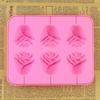 3D Roses Lollipop Mold Food Grade Silicone Chocolate Candy Molds Non-Stick Kitchen Cookie Fondant Baking Tools