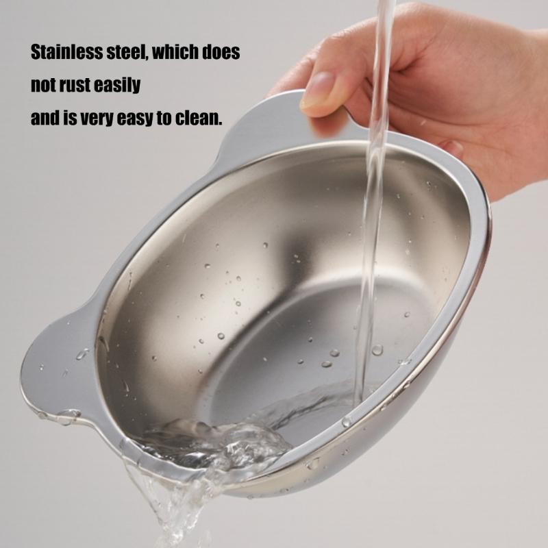 Elevated Cats Bowl Set Nonslip Base Stainless Steel Pet Double Bowl Feeders For Dry and Wet Food Home Feeding Solution