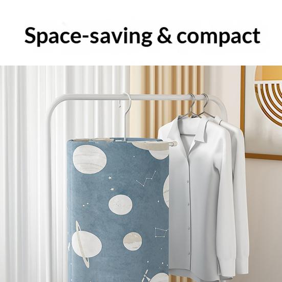 Spiral Clothes Drying Rack Quick Drying Durable Iron Hangers Heavy Load Capacity Space Saving