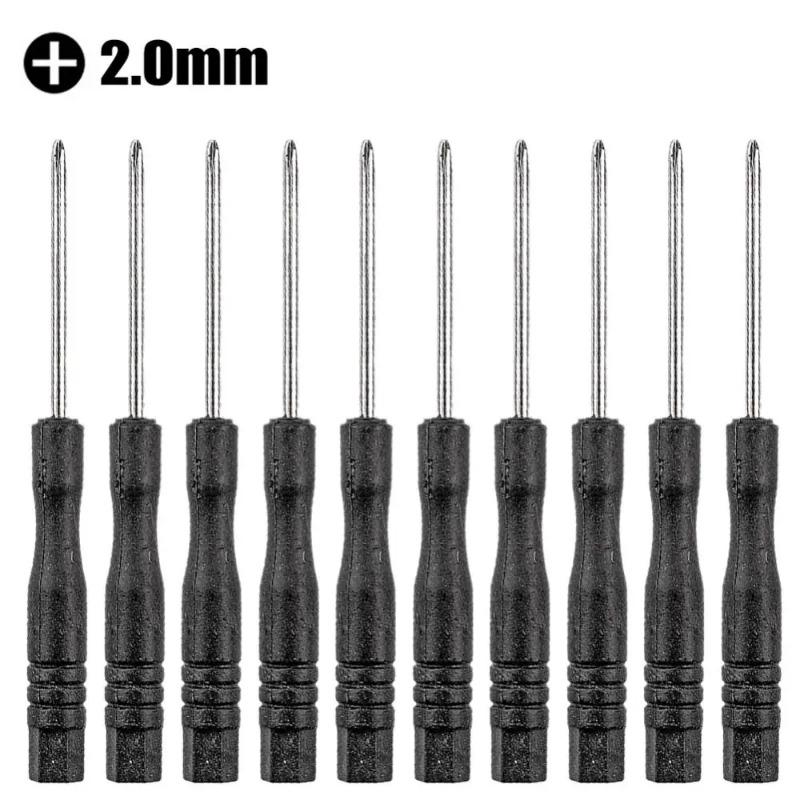 10Pcs  Portable Small Mini Screwdriver Slotted Cross Phone Repair Tool Repair Tool 2mm 3mm Steel Disassembly Screwdriver