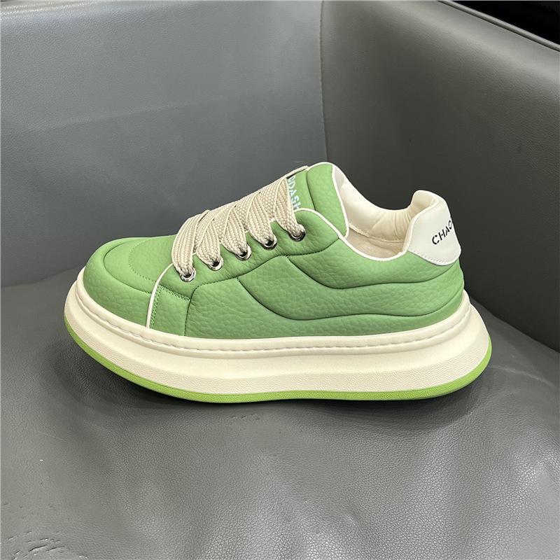 Autumn platform bread shoes leather sports and leisure shoes dl