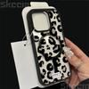 Leopard Print Clear Phone Case For iPhone 16 15 14 13 12 11 Pro Max Plus XS XR 16E Matte Magnetic Wireless Charge Cover