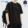 Jeanswest Men's Labyrinth Gray Print Short Sleeve T-Shirt